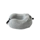 Maxbell Travel Pillow Convenient Storage for Car Airplane Ergonomic Airplane Cushion grey