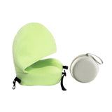 Maxbell Travel Pillow Convenient Storage for Car Airplane Ergonomic Airplane Cushion green