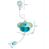 Maxbell Electric Elephant Bath Toy Shower Head with Music for Kids Toddler Accessory