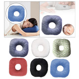 Maxbell Ear Piercing Pillow with Ear Hole for Relaxation wearing Earrings Headphones Gray