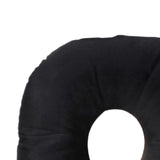 Maxbell Ear Piercing Pillow with Ear Hole for Relaxation wearing Earrings Headphones Black