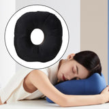Maxbell Ear Piercing Pillow with Ear Hole for Relaxation wearing Earrings Headphones Black