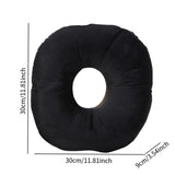 Maxbell Ear Piercing Pillow with Ear Hole for Relaxation wearing Earrings Headphones Black