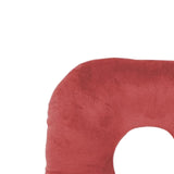 Maxbell Ear Piercing Pillow with Ear Hole for Relaxation wearing Earrings Headphones Red