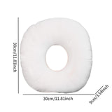 Maxbell Ear Piercing Pillow with Ear Hole for Relaxation wearing Earrings Headphones White