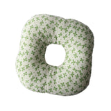 Maxbell Ear Piercing Pillow with Ear Hole for Relaxation wearing Earrings Headphones Leaves