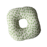 Maxbell Ear Piercing Pillow with Ear Hole for Relaxation wearing Earrings Headphones Leaves