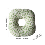 Maxbell Ear Piercing Pillow with Ear Hole for Relaxation wearing Earrings Headphones Leaves