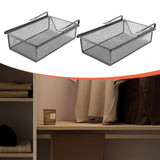 Maxbell Hanging Pullout Drawer Closet Holder Drawer for Laundry Room Kitchen Counter 46cmx22cmx9cm