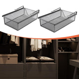 Maxbell Hanging Pullout Drawer Closet Holder Drawer for Laundry Room Kitchen Counter 46cmx22cmx9cm