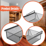 Maxbell Hanging Pullout Drawer Closet Holder Drawer for Laundry Room Kitchen Counter 46cmx22cmx9cm