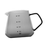 Maxbell Espresso Cup Travel Tea Coffee Cup Bar Restaurant Office Glass Measuring Cup Black