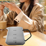 Maxbell Espresso Cup Travel Tea Coffee Cup Bar Restaurant Office Glass Measuring Cup Black