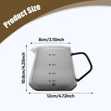 Maxbell Espresso Cup Travel Tea Coffee Cup Bar Restaurant Office Glass Measuring Cup Black
