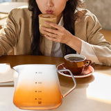 Maxbell Espresso Cup Travel Tea Coffee Cup Bar Restaurant Office Glass Measuring Cup Orange