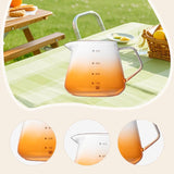 Maxbell Espresso Cup Travel Tea Coffee Cup Bar Restaurant Office Glass Measuring Cup Orange