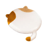 Maxbell Cat Shaped Seat Cushion Zipper Office Chair Cushion for Home Living Room Car Brown White