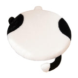 Maxbell Cat Shaped Seat Cushion Zipper Office Chair Cushion for Home Living Room Car Black White