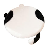 Maxbell Cat Shaped Seat Cushion Zipper Office Chair Cushion for Home Living Room Car Black White