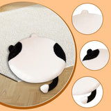 Maxbell Cat Shaped Seat Cushion Zipper Office Chair Cushion for Home Living Room Car Black White