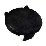 Maxbell Cat Shaped Seat Cushion Zipper Office Chair Cushion for Home Living Room Car Black