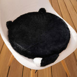 Maxbell Cat Shaped Seat Cushion Zipper Office Chair Cushion for Home Living Room Car Black