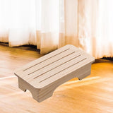 Maxbell Mobility Step Stool Wood Multifunctional Foot Support for Sturdy Home Office Small Beige