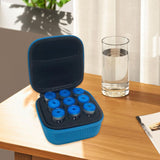 Maxbell Insulin Cooler Travel Case Carrying Case Insulin Vial Organizer Bag for Trip Blue 9 Slot