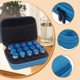 Maxbell Insulin Cooler Travel Case Carrying Case Insulin Vial Organizer Bag for Trip Blue 15 Slot