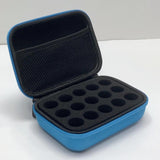 Maxbell Insulin Cooler Travel Case Carrying Case Insulin Vial Organizer Bag for Trip Blue 15 Slot