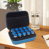 Maxbell Insulin Cooler Travel Case Carrying Case Insulin Vial Organizer Bag for Trip Blue 15 Slot