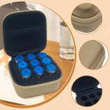 Maxbell Insulin Cooler Travel Case Carrying Case Insulin Vial Organizer Bag for Trip Khaki 9 Slot