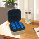 Maxbell Insulin Cooler Travel Case Carrying Case Insulin Vial Organizer Bag for Trip Khaki 9 Slot