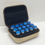 Maxbell Insulin Cooler Travel Case Carrying Case Insulin Vial Organizer Bag for Trip Khaki 15 Slot