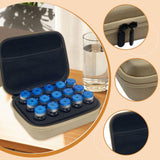 Maxbell Insulin Cooler Travel Case Carrying Case Insulin Vial Organizer Bag for Trip Khaki 15 Slot