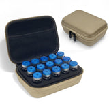 Maxbell Insulin Cooler Travel Case Carrying Case Insulin Vial Organizer Bag for Trip Khaki 15 Slot