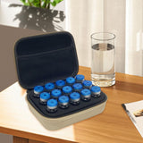 Maxbell Insulin Cooler Travel Case Carrying Case Insulin Vial Organizer Bag for Trip Khaki 15 Slot