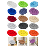 Maxbell Rocking Chair Cushion Wicker Chairs Floor Sunroom Lawn Swing Basket Seat Pad White