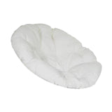 Maxbell Rocking Chair Cushion Wicker Chairs Floor Sunroom Lawn Swing Basket Seat Pad White