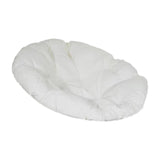 Maxbell Rocking Chair Cushion Wicker Chairs Floor Sunroom Lawn Swing Basket Seat Pad White