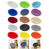 Maxbell Rocking Chair Cushion Wicker Chairs Floor Sunroom Lawn Swing Basket Seat Pad White