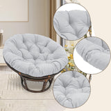 Maxbell Rocking Chair Cushion Wicker Chairs Floor Sunroom Lawn Swing Basket Seat Pad Light Gray