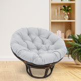 Maxbell Rocking Chair Cushion Wicker Chairs Floor Sunroom Lawn Swing Basket Seat Pad Light Gray