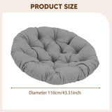 Maxbell Rocking Chair Cushion Wicker Chairs Floor Sunroom Lawn Swing Basket Seat Pad Deep Gray