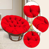 Maxbell Rocking Chair Cushion Wicker Chairs Floor Sunroom Lawn Swing Basket Seat Pad Red