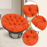 Maxbell Rocking Chair Cushion Wicker Chairs Floor Sunroom Lawn Swing Basket Seat Pad Orange