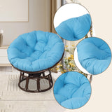 Maxbell Rocking Chair Cushion Wicker Chairs Floor Sunroom Lawn Swing Basket Seat Pad Sky Blue