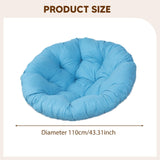 Maxbell Rocking Chair Cushion Wicker Chairs Floor Sunroom Lawn Swing Basket Seat Pad Sky Blue