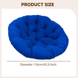 Maxbell Rocking Chair Cushion Wicker Chairs Floor Sunroom Lawn Swing Basket Seat Pad Royal Blue