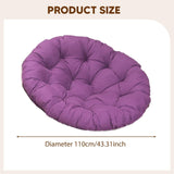 Maxbell Rocking Chair Cushion Wicker Chairs Floor Sunroom Lawn Swing Basket Seat Pad Violet